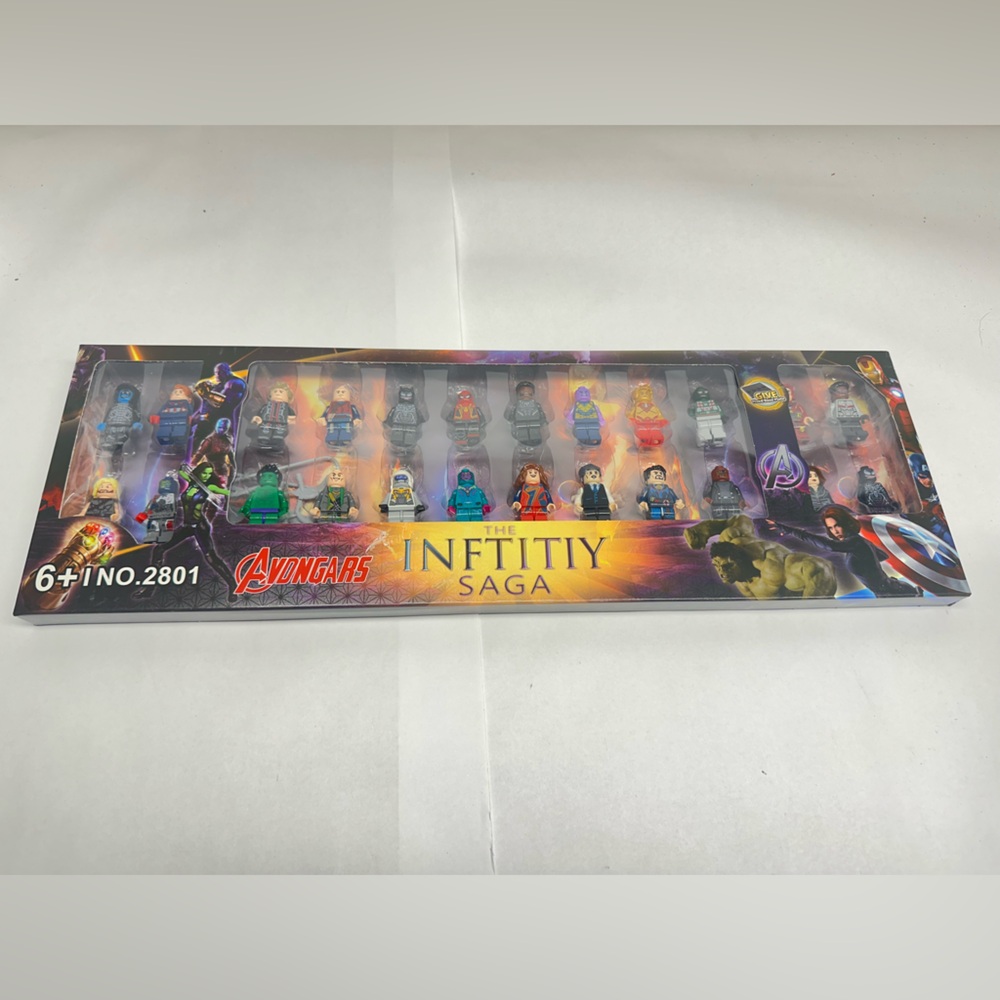 Super Hero Action Figure Set + Accessories Building Blocks Brick 24+ Mini Figure